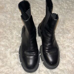 Zara Black Combat Boots